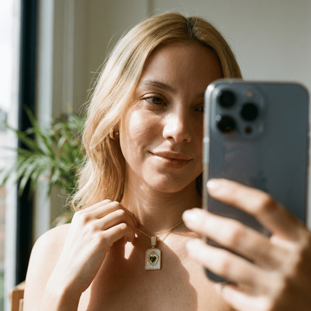 Cadena Placa Corazón de Jesús