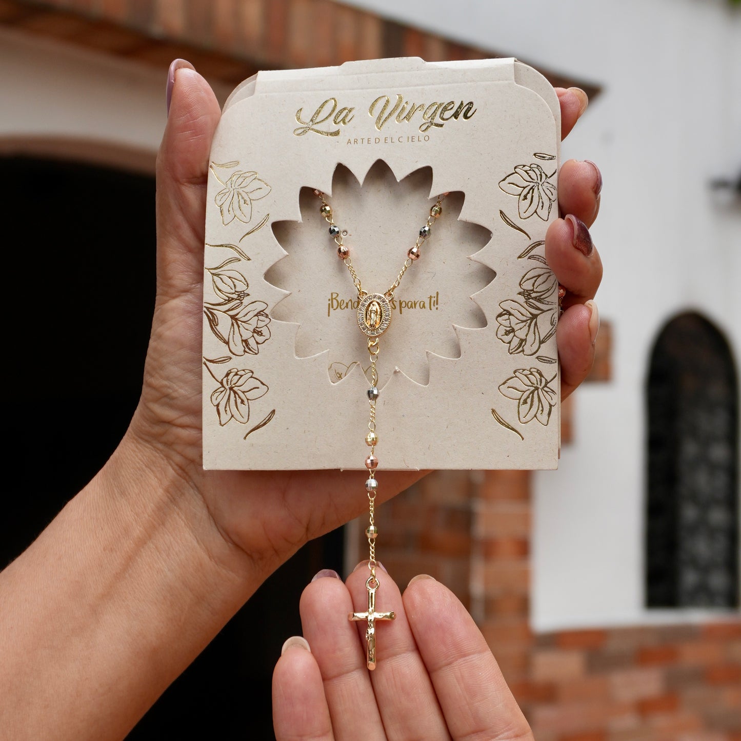 Camándula del Abrazo Divino - Cristo + Virgen de Guadalupe.