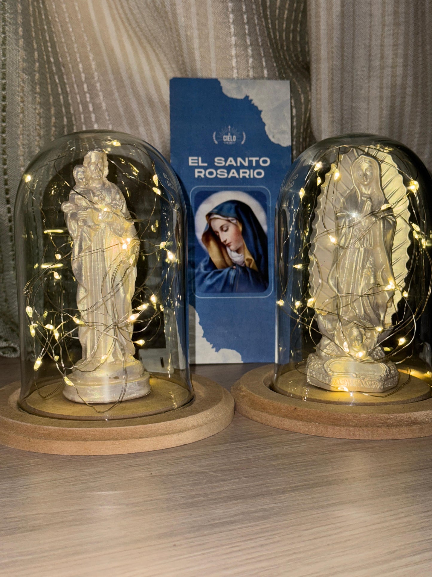 Combo Mini Domos de Fe: Virgen de Guadalupe + San José