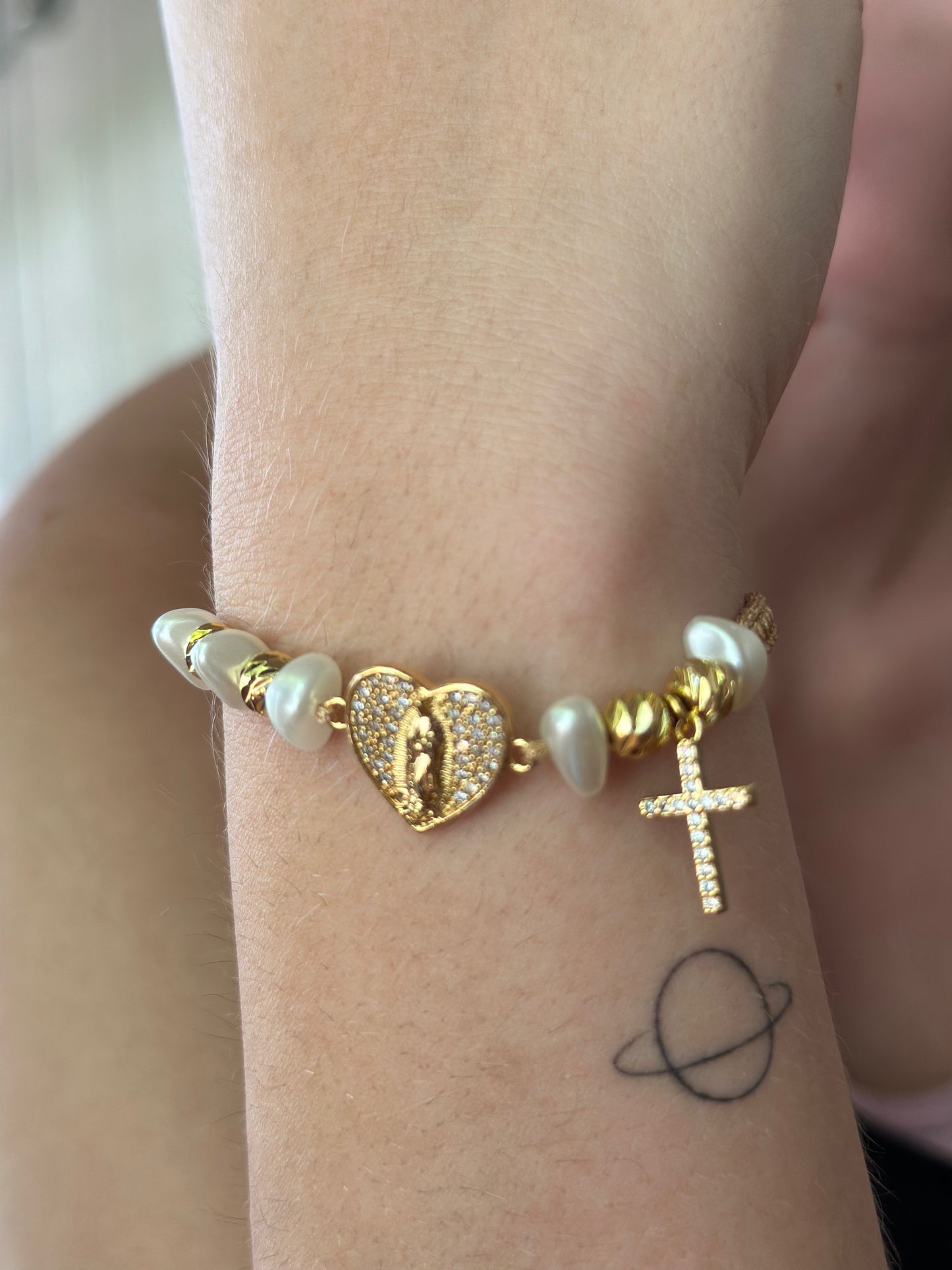 Pulsera Corazón de Guadalupe