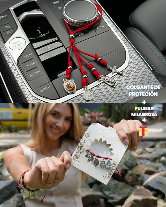 Colgante + Pulsera Milagrosa + Pulsera de San Miguel ¡GRATIS!