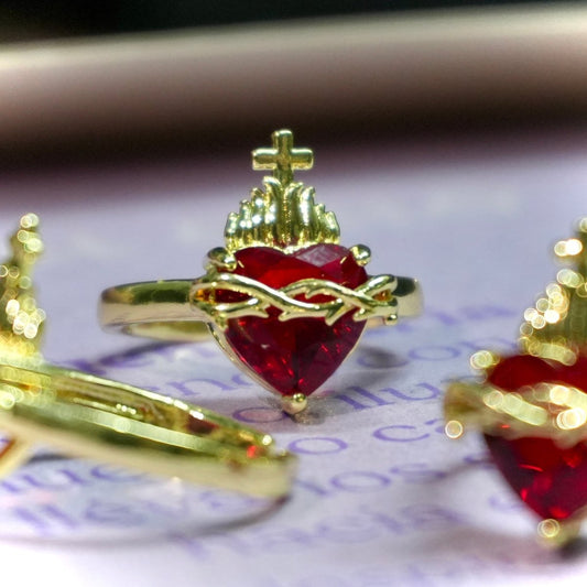 Anillo Sagrado Corazón - La Virgen