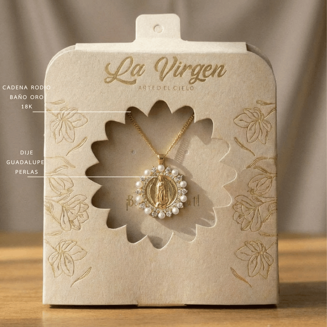 Cadena Perlas Guadalupe - La Virgen