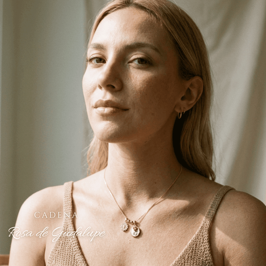 Cadenita Rosa de Guadalupe - La Virgen