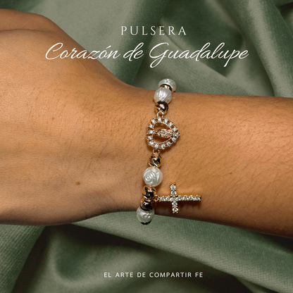 Pulsera Corazón de Guadalupe - La Virgen