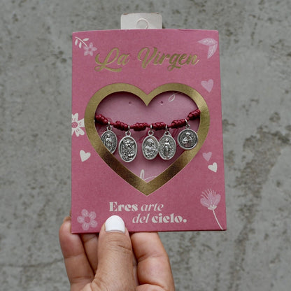 Pulsera Milagrosa Roja - Edición Especial Mamá - La Virgen