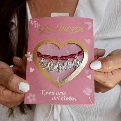 Pulsera Milagrosa Roja - Edición Especial Mamá - La Virgen