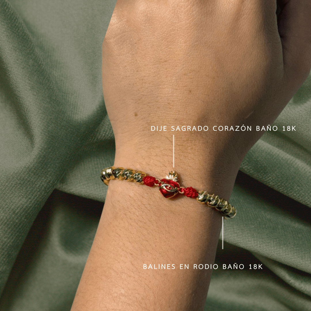 Pulsera Sagrado Corazon de Jesús - La Virgen